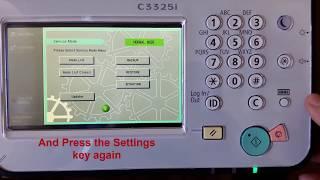 How to get into the Service Mode/Service menu on a CanonimageRUNNER ADVANCE series