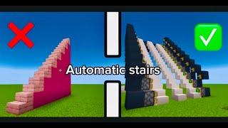 How to build an automatic stairs in Minecraft by pingvin4ik