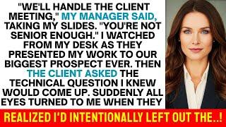 My Team Excluded Me From The $8.2M Presentation I Built, Until The Client Asked The One Question...
