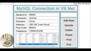 How to Connect MySQL Database in Visual Basic. Net - Part 1 of 2