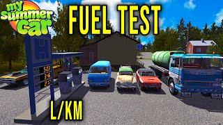 AVERAGE FUEL CONSUMPTION IN VEHICLES - BIG FUEL TEST - My Summer Car #292 | Radex