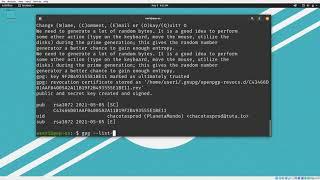 Linux Encripcion Asimetrica con gpg generacion de llaves publica y privada.