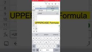 Excel UPERCASE Formula