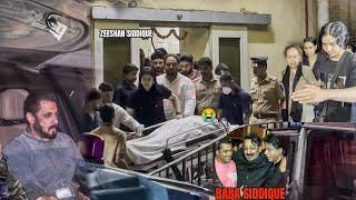 Salman Khan Late Night EXIT | Zeeshan Siddique and Family | Baba Siddique VIDEO at Lilavati Hospital