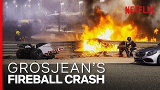 Grosjean's Insane Fireball Crash | Formula 1: Drive To Survive S3 | Netflix