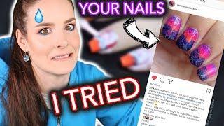 RECREATING MY SUBSCRIBERS' NAIL ART *gives channel away*
