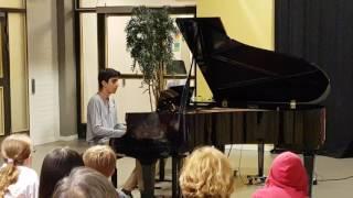 Danyal playing piano