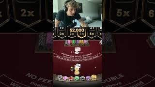 I WON SO MUCH MONEY! #blackjack #casino #slots #bigwin #gambling #funny