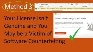 Your License isn’t Genuine and You May be a Victim of Software Counterfeiting - Method 3 [Latest]