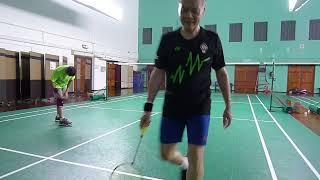 11Jun24 CRC Badminton Ong Hock Aik/Tan Heap Chee vs Michael Toh Teik Ghee/Lim Hoe Kheng