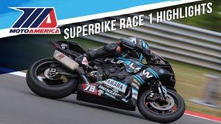 Steel Commander Superbike Race 1 at Ridge Motorsports Park 2024 - HIGHLIGHTS | MotoAmerica