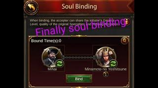 Save money with soul binding in Evony.