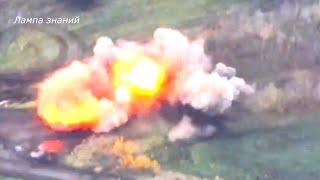 Explosion at the mine barrier BMP of Ukraine