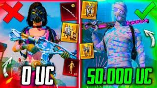 ААА! ЗОЛОТАЯ ПРОКАЧКА АККАУНТА на 50000 UC В PUBG MOBILE! УДАЧНО ПРОКАЧАЛ АККАУНТ В ПУБГ МОБАЙЛ!