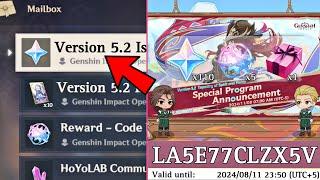 OFFICIAL!! REDEEM CODES for 410 PRIMOGEMS And 5.2 LIVESTREAM DATE – Genshin Impact