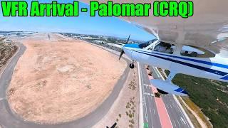 Full Palomar Airport (CRQ) VFR Arrival - Cessna C177B