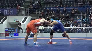 1/2 FS - 57 kg: M. SADULAEV (RUS) v. L. NARMANDAKH (MGL)