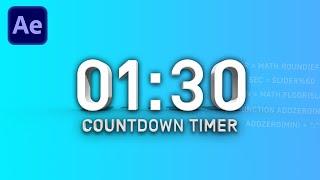 Countdown Timer (EASY) - After Effects Tutorial Deutsch