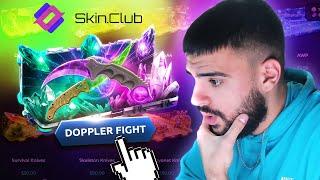 Trying the DOPPLER LUCK on SkinClub (SKINCLUB PROMO CODE)