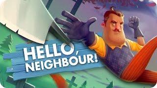 THE KEY TO THE BASEMENT - Hello Neighbour (Hello Neighbor Funny, Pre Alpha Gameplay)