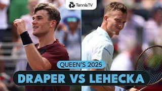 Jack Draper vs Jiri Lehecka Semi-Final Match Highlights | Queen's 2025