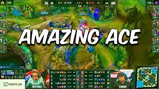 JDG The First Amazing ACE VS EG - LoL World Championship 2022