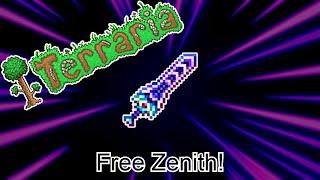 How To Get The ZENITH For FREE! I Terraria 1 4 Journey's End