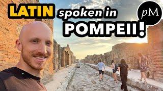 American speaks Latin to Italians in Pompeii  watch their reaction!  