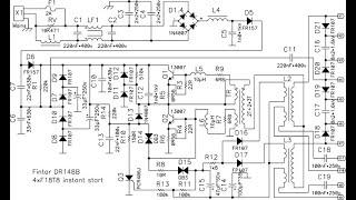 Ремонт электронного балласта (ЭПРА) FINTAR DR184B.