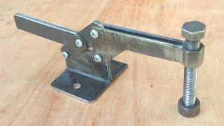 Few people know how to make a toggle clamp from an iron plate