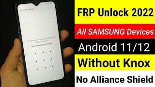 All Samsung ANDROID 11/12 | Without PC GOOGLE ACCOUNT BYPASS {2022 New Trick 100% Working}