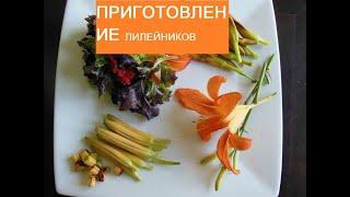 Цветение лилейника  и приготовление блюда из цветов лилейника на кухне