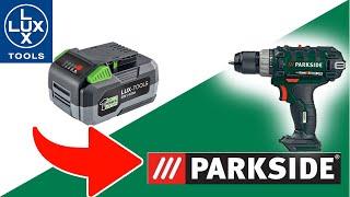 ADATTATORE Batteria LUX-TOOLS su Parkside X20V