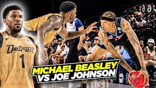 Michael Beasley vs Joe Johnson EPIC Head to Head Match Up at The Big 3 | Detroit vs Miami