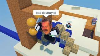 Roblox BEDWARS Funny Moments (MEMES) #1