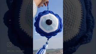 Crochet Evil eye wall hanging  #crochet #amigurumi #handmade