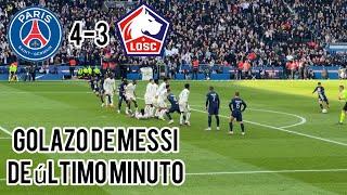 Así se vive un Golazo de Messi  | PSG vs Lille 4-3 | PARTIDAZO 2023