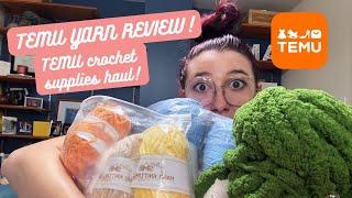 TEMU Yarn Review!!! Temu crochet supplies haul!