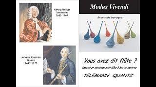 Concerto pour flûte et traverso Telemann par Modus Vivendi à Laboule