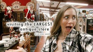 new flooring + stumbling upon the LARGEST antique store i've ever seen | VLOGMAS DAY 4