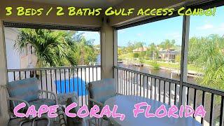 Cape Coral Homes for Sale 3 Bedroom /2 Bath Gulf Access Condo w/Dock