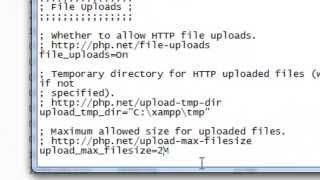 Increase PHP Upload File Size Limit in XAMPP