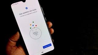 App updates are ready Notification in Mi A3 | app updates are ready connect to a network to continue