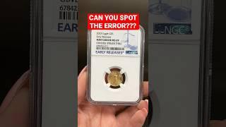 Can you spot the Mint error on this Gold Eagle? #preciousmetals #bullion #goldbullion #goldcoins