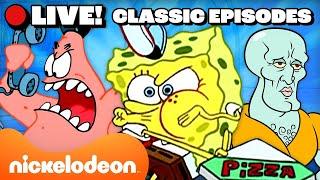 LIVE: Classic SpongeBob Moments MARATHON!  | Nicktoons