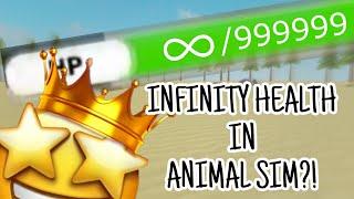 ️HOW TO GET *INFINITY HEALTH* IN ROBLOX ANIMAL SIMULATOR🫵 (Glitch)