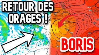 Point météo : BORIS ARRIVE, retour des ORAGES en FRANCE !