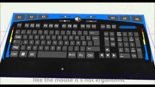 aquarium desktop  screen speaker mouse keyboard and gaming keyboard  idea