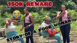 Social experiment on a barren woman I meet working under the sun,the story behind d suffering is ill