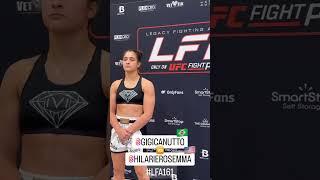 Giovanna Canuto vs. Hilarie Rose - Face-Off - (LFA 161) - /r/WMMA